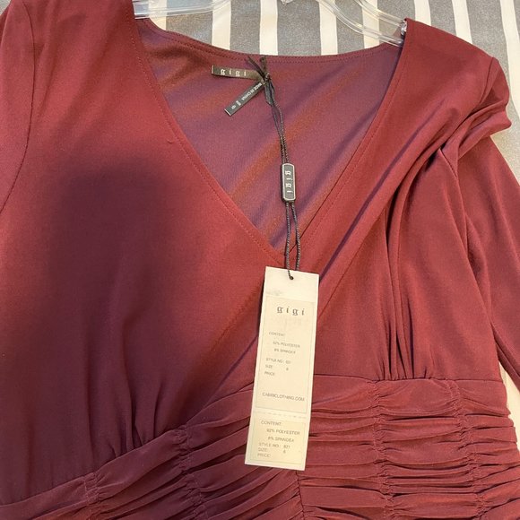 NEW Burgundy Gigi Size 6 & 12 Dress - Picture 10 of 13